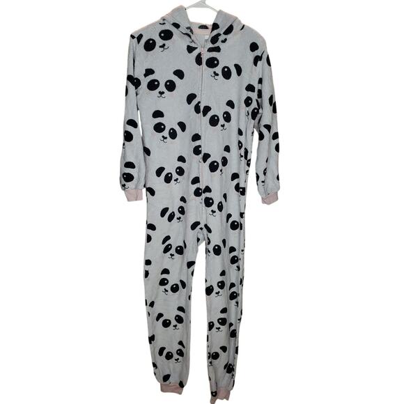 The Children’s Place Panda Hooded Fleece Onesie Kids 14 XL - Picture 1 of 5